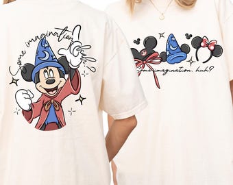 Comfort Color® Disney Mickey Some imagination shirt Magical Fantasia tee Mickey Some Imagination t-shirt Mouse Wizard tee Disney Trip 001158