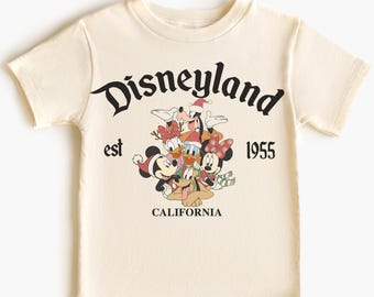 Comfort Color® Vintage Christmas Disneyland Est 1955 California Mickey and Friends Shirt Disneyland Xmas Mickey Sweatshirt 001026