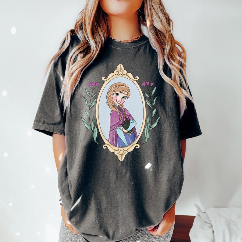 Comfort Color® Disney Anna Shirt Vintage Frozen Sweatshirt princess shirt disney trip shirt Disney sisters Shirt disnayworld shirts, 00695 image 9