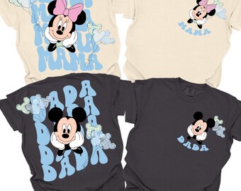 Camiseta Comfort Color® Disney para mamá y papá, camiseta Disney para mamá, anuncio de embarazo, camiseta Disney para mamá, regalo para madres, la mejor mamá Disney 00801