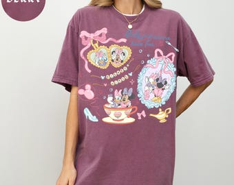 Comfort Color® Disney Girls Shirt just wanna have a fun shirt Disney Minnie Daisy Summer Shirt Girls Just Wanna Have Disney Besties 00873