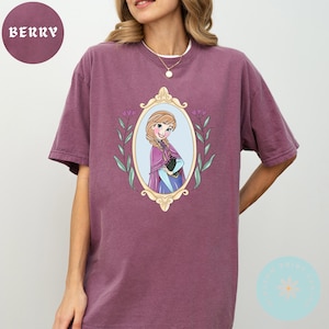 Comfort Color® Disney Anna Shirt Vintage Frozen Sweatshirt princess shirt disney trip shirt Disney sisters Shirt disnayworld shirts, 00695 image 1