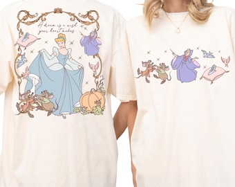 Comfort Color® Disney Cinderella Shirt Disney Princess Shirt A dream is a wish your heart makes shirt Disney World Shirt Disney trip 001455