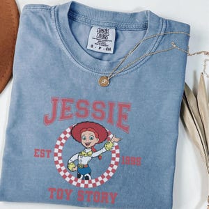 Comfort Color® Disney Couple Toy Story Woody and Jessie, Slinky, Rex Shirt, Walt Disney World's Toy Story Characters, 00262 image 3