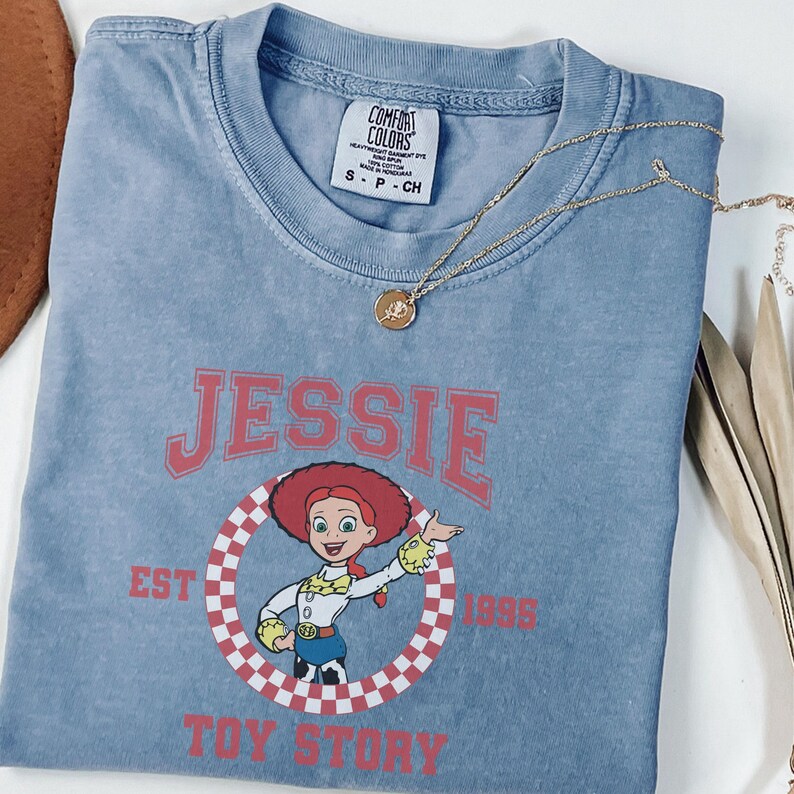 Comfort Color® Disney Couple Toy Story Woody and Jessie, Slinky, Rex Shirt, Walt Disney World's Toy Story Characters, 00262 image 3