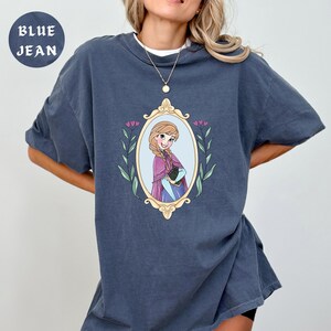 Comfort Color® Disney Anna Shirt Vintage Frozen Sweatshirt princess shirt disney trip shirt Disney sisters Shirt disnayworld shirts, 00695 image 2