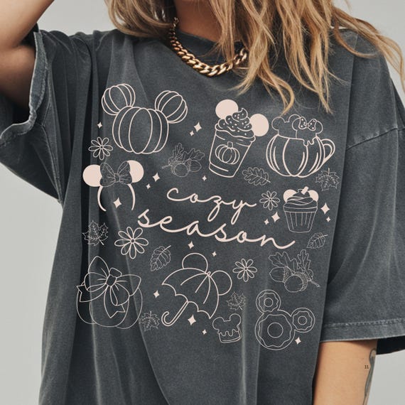 Comfort Colors® Mickey Cozy Season Shirt, Disney Fall Vibes Tee, Cute Autumn Mickey Top, Disney Trip Outfit, Disney Autumn Shirt 001065