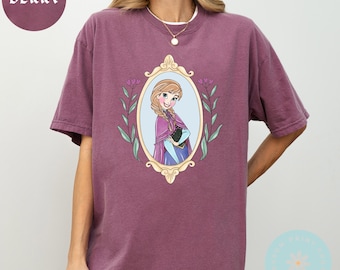 Comfort Color® Disney Anna Shirt Vintage Frozen Sweatshirt princess shirt disney trip shirt Disney sisters Shirt disnayworld shirts, 00695