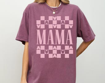 Comfort Color® Disney Mama Shirt, Disney Mom Tee, Gift for Mom, Disney Vacation Shirt, Minnie Ear Shirt, Disney Family Shirt, Mom Tee, 0240