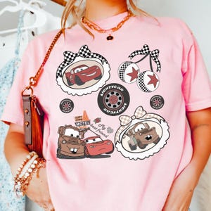 Comfort Color® Disney Lightning McQueen & Tow Mater my best friend Shirt Disney Cars Shirt Disney Pixar Character Disneyland Trip tee 001009 画像 1