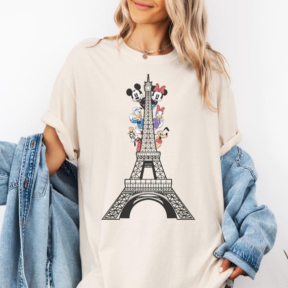 Comfort Color® Disney Paris Shirt, Mickey Minnie Eiffel Tower Shirt, Disneyland Paris Vacation Shirt, Family Matching Paris Shirt, 00282
