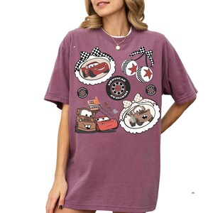 Comfort Color® Disney Lightning McQueen & Tow Mater my best friend Shirt Disney Cars Shirt Disney Pixar Character Disneyland Trip tee 001009 画像 8