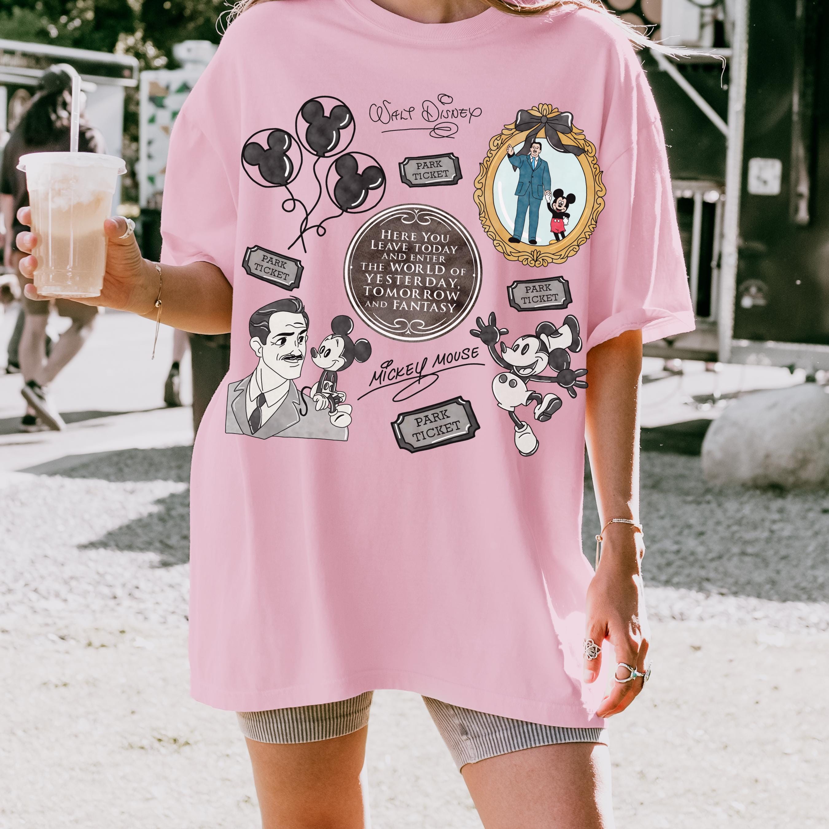 Comfort Color® Vintage Magic Kingdom Coquette Bow Disney Castle Coquette Shirt Magic Kingdom Shirt Disney Shirt Walt Disney Shirt 00842