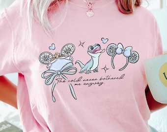 Comfort Colors® Frozen Elsa Shirt, Bruni Lizard Frozen Tee, Snowflake Mickey Ears Shirt, Disney Winter Trip Shirt, Frozen Family Top 001062