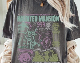 Comfort Color® Disney Haunted Mansion Shirt Welcome Foolish Mortals Hitchhiking Ghost Spooky Season Madam Leota Disney Halloween Shirt 00956