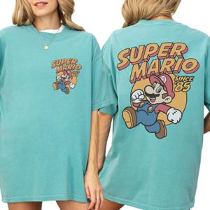 Comfort Color® Mario Family Shirt Mario Group Shirts Epic Universe Shirt Orlando Park Epic Universal Shirt Coquette Bow 00829 image 6