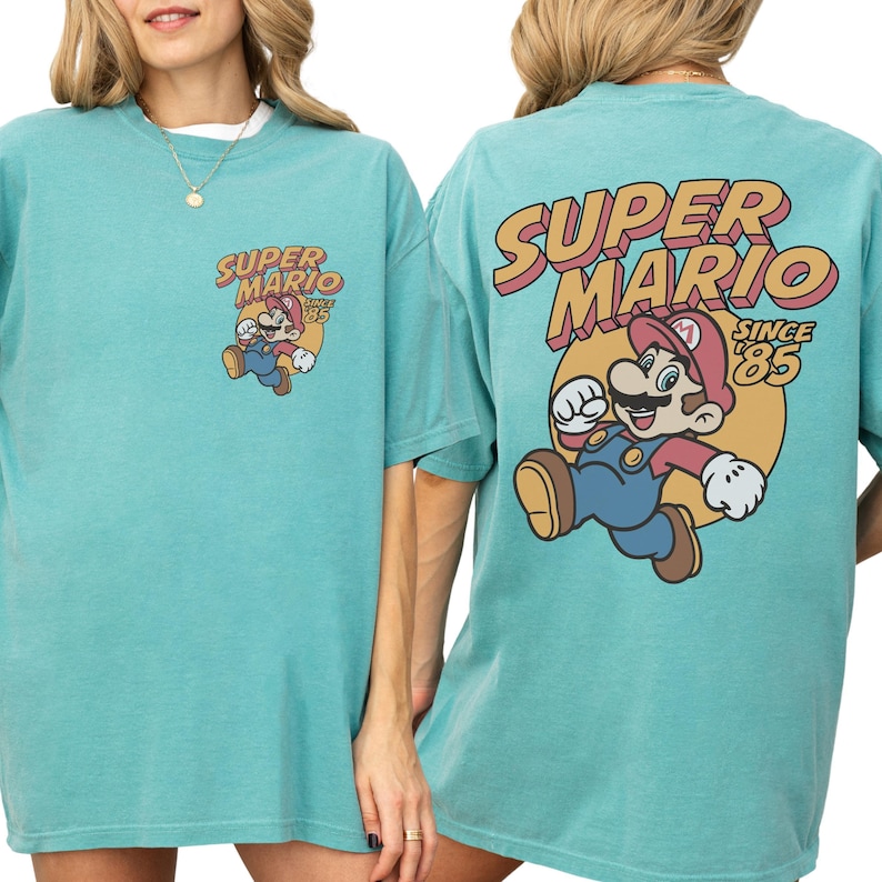 Comfort Color® Mario Family Shirt Mario Group Shirts Epic Universe Shirt Orlando Park Epic Universal Shirt Coquette Bow 00829 image 6
