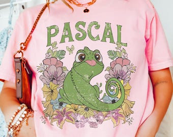 Comfort Color® Disney Vintage Tangled Pascal Shirt Rapunzel Shirt WDW princess shirt Rapunzel Tangled Princess Tee Disney Trip Shirt 00178