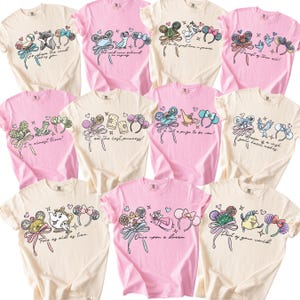 Comfort Color® Disney Princess Shirt Disneyworld Shirt Cinderella Belle Rapunzel Ariel Snow White Jasmine Disney Trip Birthday 00971 Bild 1