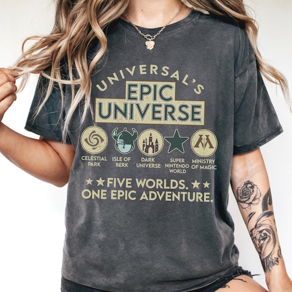Comfort Color® Universal's Epic Universe Shirt Orlando Park Epic Universal Studios shirt, Disney trip shirt, one epic adventure shirt, 00863