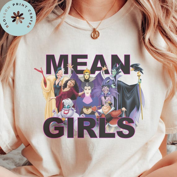 Comfort Color® Retro Villains Mean Girls Shirt Disney Halloween Shirt, Bad Witch Disney Halloween Shirt, Villain Era Witchy Shirt, 0245