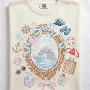 Comfort Colors® Vintage Disney Cruise Shirt, Magical Cruise Family Tee Shirt, Disney Wish Shirt, Disney World Tour Tee 001365 image 2