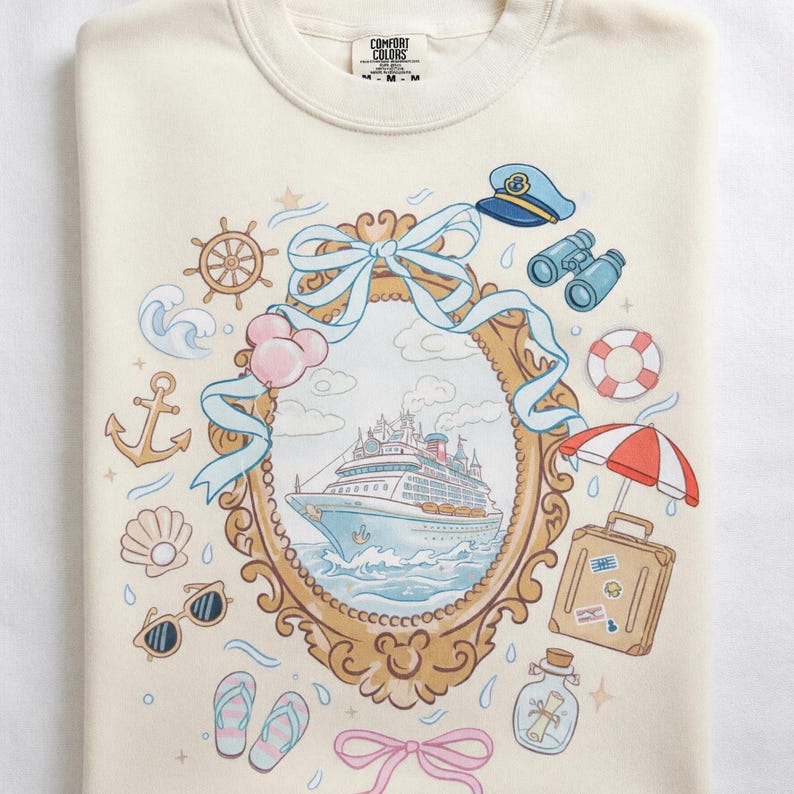 Comfort Colors® Vintage Disney Cruise Shirt, Magical Cruise Family Tee Shirt, Disney Wish Shirt, Disney World Tour Tee 001365 image 2