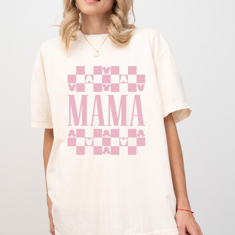 Comfort Color® Disney Mama Shirt, Disney Mom Tee, Gift for Mom, Disney Vacation Shirt, Minnie Ear Shirt, Disney Family Shirt, Mom Tee, 0240 image 4