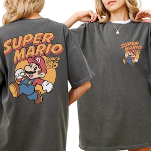 Comfort Color® Mario Family Shirt Mario Group Shirts Epic Universe Shirt Orlando Park Epic Universal Shirt Coquette Bow 00829 image 1