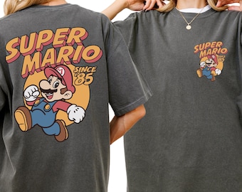 Comfort Color® Mario Family Shirt Mario Group Shirts Epic Universe Shirt Orlando Park Epic Universal Shirt Coquette Bow 00829