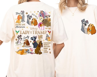 Comfort Color® Disney Lady and the Tramp Shirt, Valentine Dog Shirt, lady dog shirt, cute dog shirt, Disney lady tee disney trip shirt, 0373