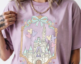 Comfort Color® Disney Magical Castle Shirt Magic Kingdom Coquette Shirt Disney Castle Fairytale Shirt Disneyworld Family Trip Disney 001093