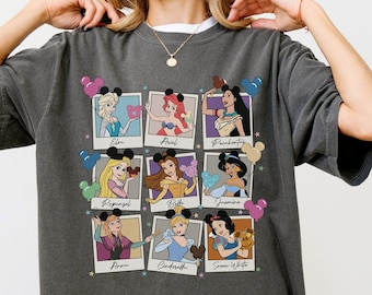 Comfort Colors® Disney Princess Tee Cinderella Shirt  Rapunzel Shirt  Disney  Elsa Shirt WDW princess shirt Snow White Shirt, 0160