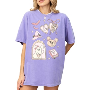 Comfort Color® Disney Mickey Minnie Ghost shirt Spooky Season with Pumpkin tee Minnie Boo T-shirt Halloween Party Mickey Not So Scary 00984 image 8