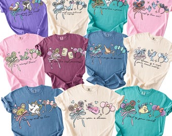 Comfort Color® Disney Princess Shirt Cinderella Belle Rapunzel Ariel Snow White Jasmin Aurora Tee Disney Trip Shirt Princess Birthday 00971
