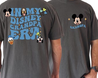 Camiseta Comfort Color® de Mickey de la era de mi abuelo de Disney Camiseta de abuelo de Disney Regalo para papá Mejor abuelo de Disney 0561