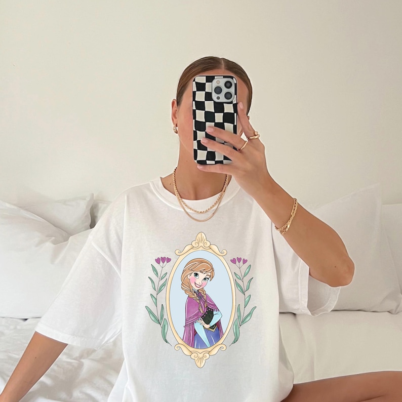 Comfort Color® Disney Anna Shirt Vintage Frozen Sweatshirt princess shirt disney trip shirt Disney sisters Shirt disnayworld shirts, 00695 image 8