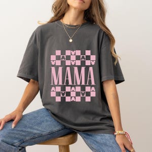 Comfort Color® Disney Mama Shirt, Disney Mom Tee, Gift for Mom, Disney Vacation Shirt, Minnie Ear Shirt, Disney Family Shirt, Mom Tee, 0240 image 7