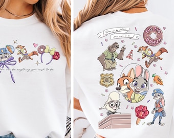 Comfort Color® Zootopia Shirt, Judy Hopps Nick Wilde Tee, Zootopia Friends Shirt, Disney Zootopia Tee, Disney Vacation Tee, 001261