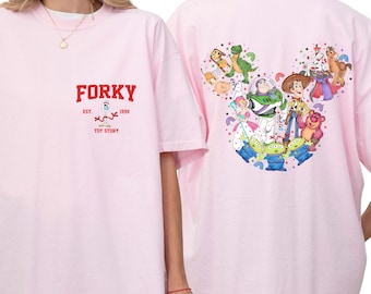 Comfort Color® Disney 2-sided Toy Story shirt Matching Family Disney Sweatshirts Disney Group Shirts Woody Buzz Jessie Bullseye Fork 00480