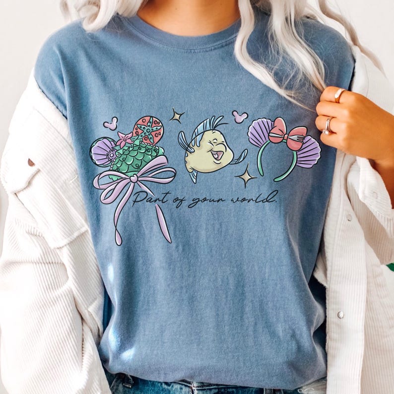 Comfort Color® Disney Princess Shirt Cinderella Belle Rapunzel Ariel Snow White Jasmin Aurora Tee Disney Trip Shirt Princess Birthday 00971 image 6