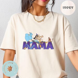 Comfort Color® Princess Mama Shirt Princess Mom Elsa Ariel Rapunzel Cinderella Belle Shirt Mother's Day tee Disneyland Ariel Shirt 00380 immagine 4