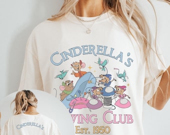 Comfort Color® Disney Shirt Cinderella est 1950 Cinderella and co Sewing Club 1950 Vintage Disney Princess Sewing Shirt Disneyworld tee 0177