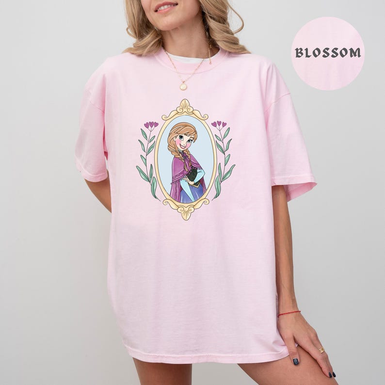 Comfort Color® Disney Anna Shirt Vintage Frozen Sweatshirt princess shirt disney trip shirt Disney sisters Shirt disnayworld shirts, 00695 image 6