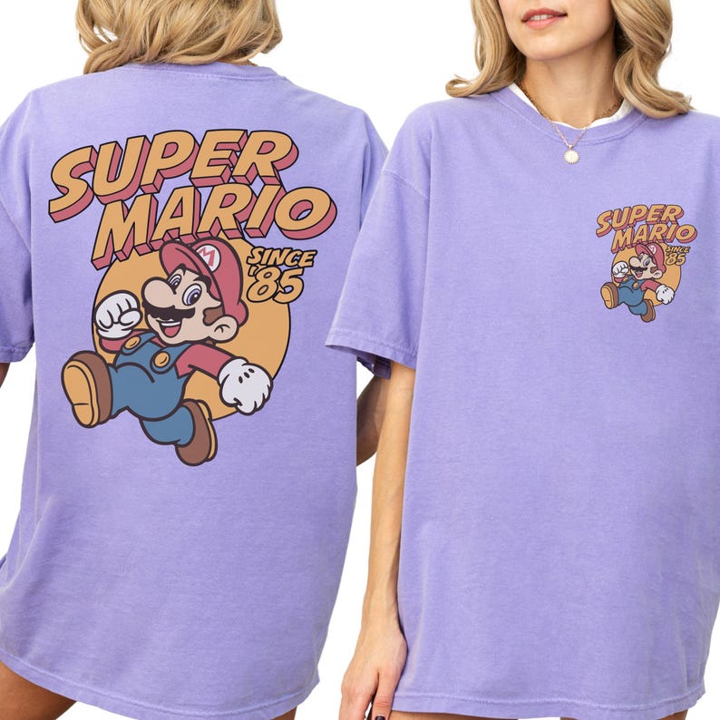 Comfort Color® Mario Family Shirt Mario Group Shirts Epic Universe Shirt Orlando Park Epic Universal Shirt Coquette Bow 00829 image 7