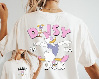 Disney Comfort Color, Retro Daisy Duck Shirt, Daisy Duck Trip Shirt, Daisy est 1940 Shirt, Disney Girl Trip Shirt, Disney Vacation 00180
