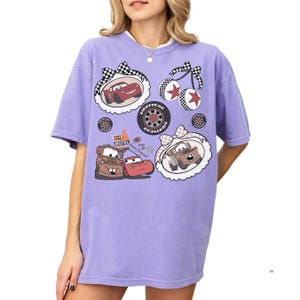 Comfort Color® Disney Lightning McQueen & Tow Mater my best friend Shirt Disney Cars Shirt Disney Pixar Character Disneyland Trip tee 001009 画像 7