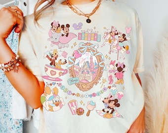 Comfort Color® Disney Best day ever shirt Magical Castle Blue Coquette shirt Happiest Cousins Disneyland trip tee Family girls trip 001391