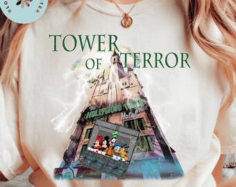 Comfort Color®, Disney Tower Of Terror T-shirt, Disneyland Halloween tee, Disney Rides Shirt, Hollywood Studios Shirt, Disneyland Trip, 0382