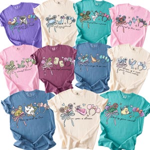 Comfort Color® Disney Princess Shirt Cinderella Belle Rapunzel Ariel Snow White Jasmin Aurora Tee Disney Trip Shirt Princess Birthday 00971 image 1